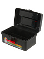 Ящик для инструментов, 25х16х15 см, полипропилен, Bartex, Т-25, пластиковый замок, мини, черный, 610447 - фото 5