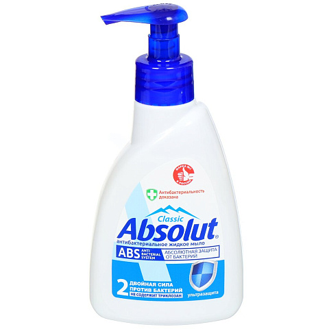 Мыло жидкое Absolut, Ультра защита, антибактериальное, 250 г