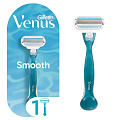 Станок для бритья Gillette, Venus Smooth, для женщин, 1 сменная кассета