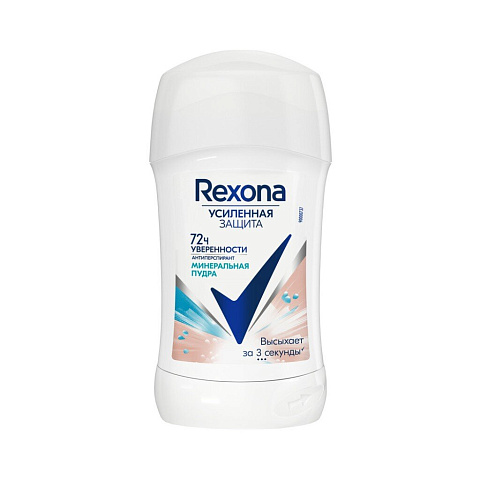 Дезодорант Rexona, Минеральная пудра, для женщин, стик, 40 мл