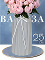 Ваза керамика, настольная, 25 см, Оригами, Y6-2010, серая