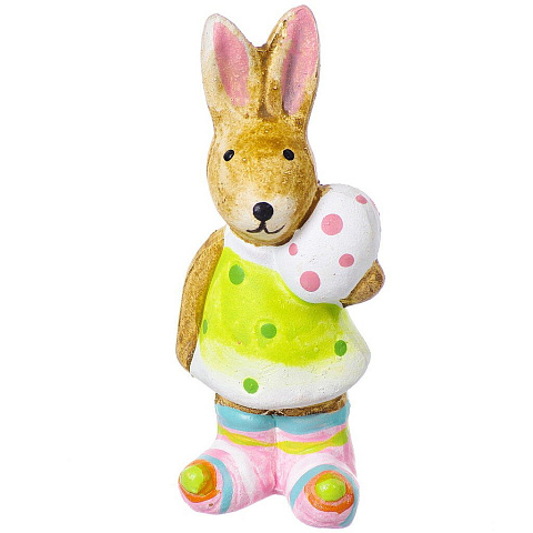 Фигурка декоративная Пасхальный кролик, 7.8 см, в ассортименте, Y4-3695