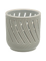 Кашпо пластик, 1.3 л, 12.5х13.2 см, серый жемчуг, La Decoro, Fleurs, КШ-3681