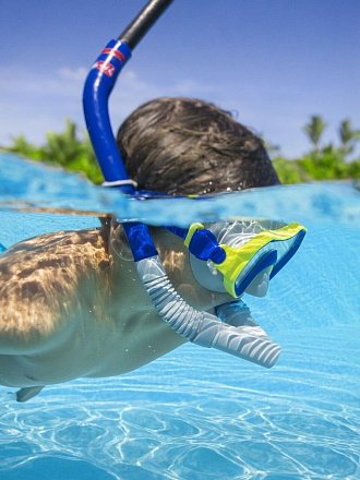 Маска для плавания в ассортименте, от 7 лет, пластик, с трубкой, Bestway, 24025