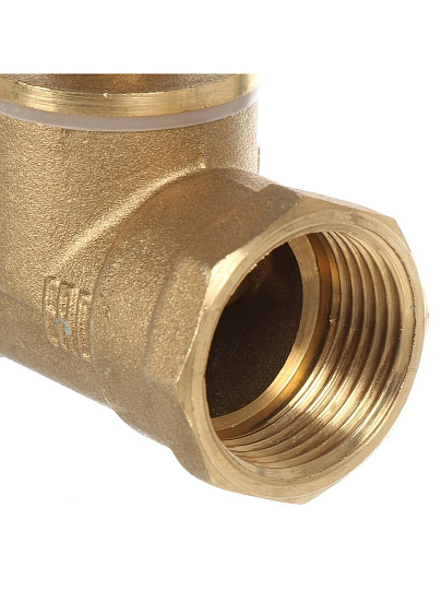 Вентиль для воды, 1&quot;, г-г, синий, БАЗ