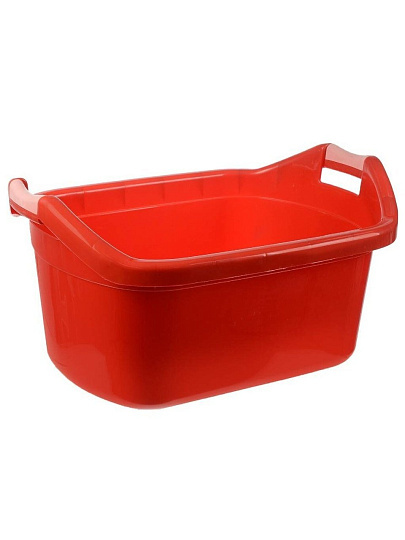 Таз пластик, 48 л, овальный, с ручкой, в ассортименте, Радиан, 10124010