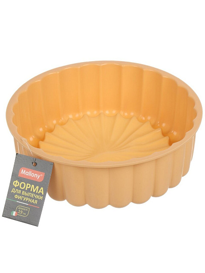 Форма для выпечки силикон, 19х19х6.3 см, фигурная, Mallony, Roseo, 107813