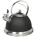 Чайник из нержавеющей стали Bergner 3744BG черный со свистком, 3 л