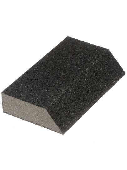 Шлифовальная губка зернистость P60, 125 х 75 х 25 мм, трапеция, средняя жесткость, Bartex