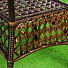 Мебель садовая Green Days, коричневая глазурь, стол, 80х80х73 см, 4 кресла, 150 кг, SYA2116 - фото 4