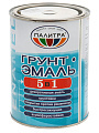 Грунт-эмаль Палитра, по ржавчине, алкидная, желтая, 0.9 кг - фото 2