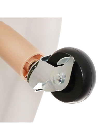 Полка для ванной пластик, напольная, 3 яруса, прямая, 58х37х88 см, на колесах, T2020-2547