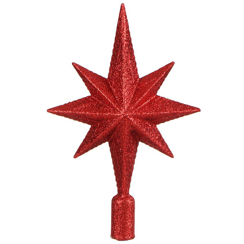 Верхушка на елку Звезда, красная, 25х16.5 см, SYSDX332159R