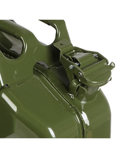 Канистра сталь, для топлива, 20 л, прямоугольная, вертикальная, крышка с фиксатором, Павловская заря