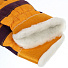 Перчатки спилковые, универсальный размер, утепленные, комбинированные, Стандарт - фото 2