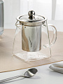 Чайник заварочный стекло, металл, 350 мл, с ситечком, Y4-3824/B050164 - фото 7