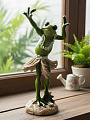 Фигурка декоративная полистоун, Танцующая лягушка, 24.5 см, Y4-9101 - фото 5