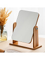 Зеркало настольное, 17.5х22.5 см, прямоугольное, с деревянной подставкой, A070070 - фото 2