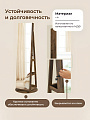 Зеркало-стеллаж напольное, ДСП+сталь, 54.5х54.5х162 см, коричневое, Songmics, Лофт, JJC007X01 - фото 3