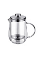 Френч-пресс 0.6 л, стекло, нержавеющая сталь, Regent Inox, Linea Franсo, 93-FR-37-01-600