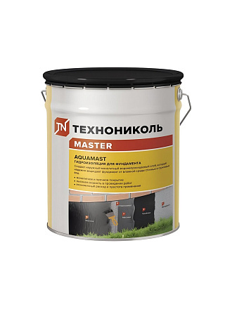 Мастика Технониколь, Aquamast, битумная, гидроизоляционная, 18 кг, 420915