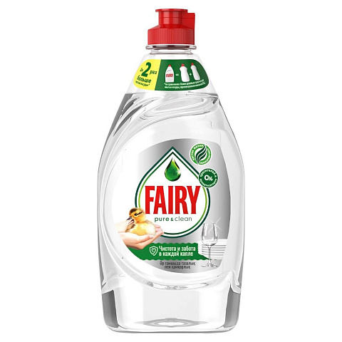 Средство для мытья посуды Fairy, Pure & Clean, 450 мл