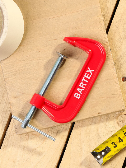 Струбцина G-образная, 75 мм, Bartex, 30023