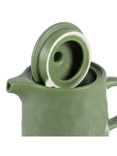Чайник заварочный керамика, 0.85 л, Billibarri, Old Clay, 500-259, зеленый