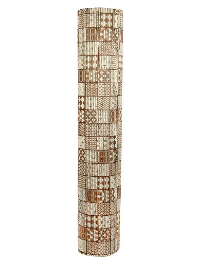 Коврик для ванной, антискользящий, 1.3х15 м, вспененный ПВХ, Вилина, Преображение, 218PT-brown