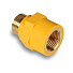Переходник для газа, 1/2'', ВН/НР, желтый, диэлектрический, внутренняя/наружная, AquaLink - фото 3