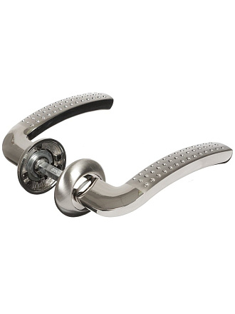 Ручка дверная Apecs, Spindle 130 H-0826-A-NIS-NI, 18140, никель, алюминий