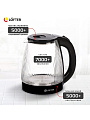 Чайник электрический Lofter, CX-K313-18AB, черный, 1.8 л, 1500 Вт, скрытый нагревательный элемент, стекло, пластик - фото 3