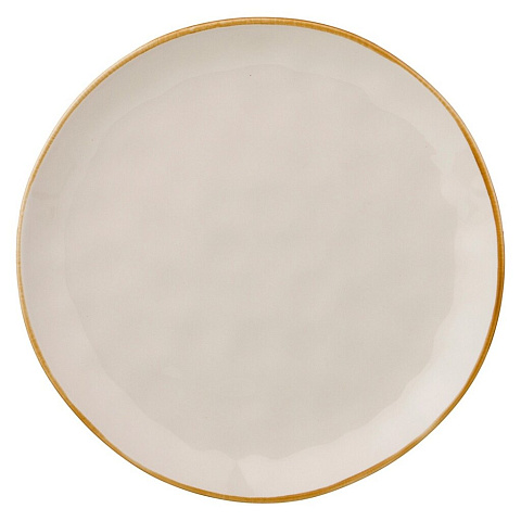 Тарелка обеденная, керамика, 26 см, круглая, Concerto, 408-100, кремовая