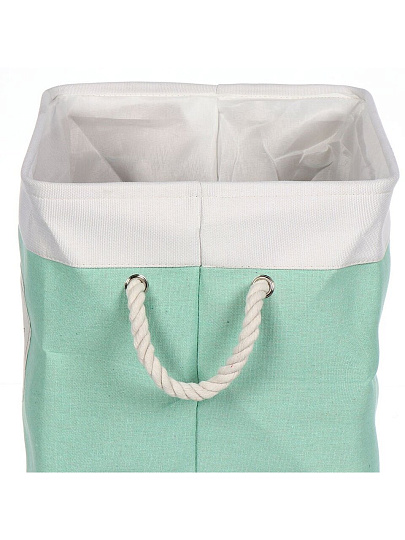 Корзина для хранения, 32х32х32 см, квадратная, полиэстер, мятная, Y4-7070