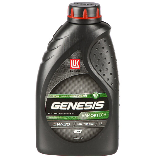 Масло моторное полусинтетическое, зеленое, 5W30, Лукойл, Genesis Armortech JP, 1 л, 3149900