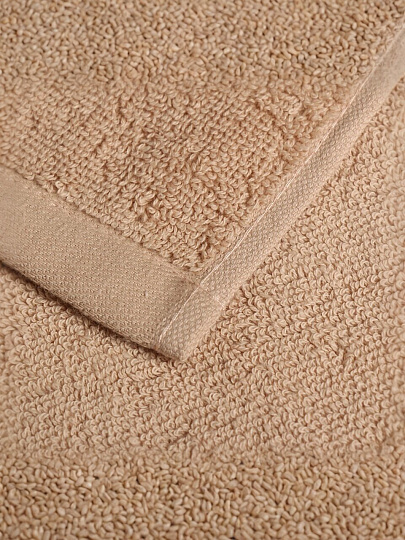 Полотенце кухонное махровое, 30х50 см, 480 г/м2, 100% хлопок, Silvano, Трея, бежевое, Узбекистан