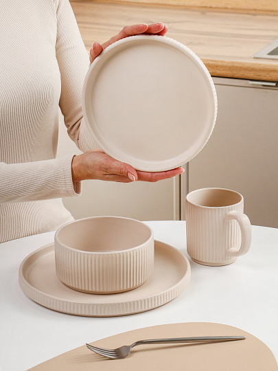 Сервиз столовый керамика, 16 предметов, на 4 персоны, Jewel, Диана, ПС0001-15