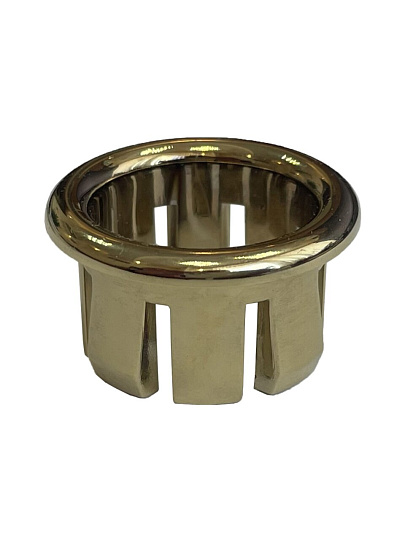 Втулка для перелива раковины, гальваника золото, Инкоэр, ОбрамлениеЗ-193 Р