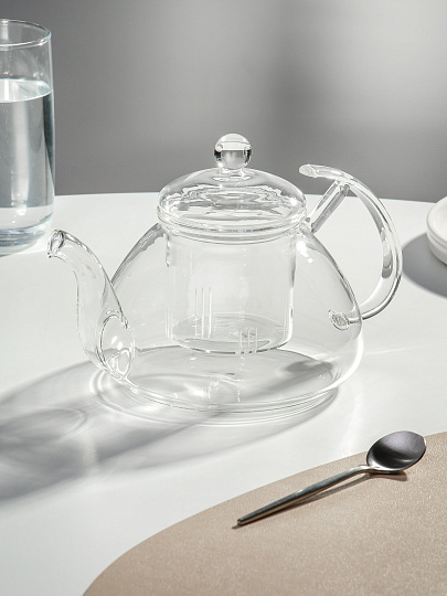 Чайник заварочный стекло, 0.8 л, с колбой, Y4-6135/B050089