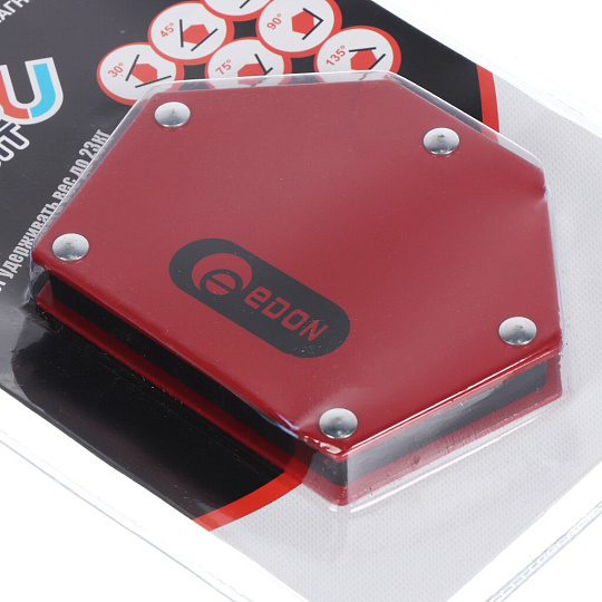 Угольник для сварки Edon, ED-D75, магнитный, 6 углов, 8022010105