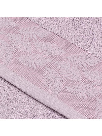 Полотенце банное 70х140 см, 100% хлопок, 500 г/м2, Перо, Silvano, лавандовое, Узбекистан