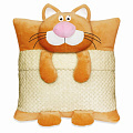 Подушка декоративная декоративная, 40х45 см, Котик-Соня, 100% полиэстер, ПД-соня-котик