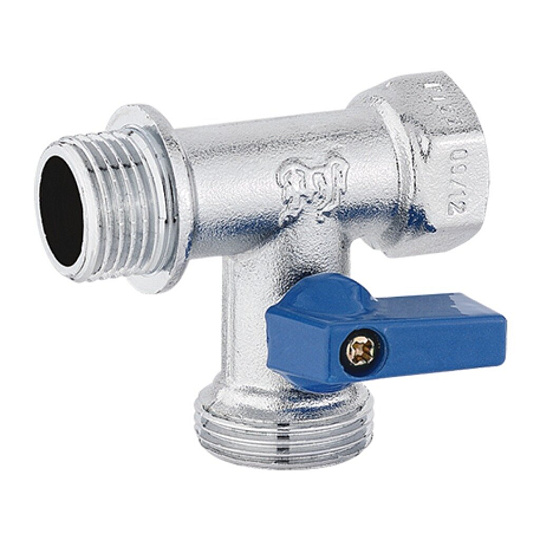 Кран для бытовых приборов, 1/2&quot;х3/4&quot;х1/2&quot;, г-ш-ш, трехходовой, ProFactor