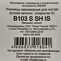 Ножницы маникюрные для ногтей, металл, 9 см, ручная заточка, серебряные, Zinger, zo-B-103-S-SH - фото 4