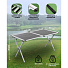 Стол складной алюминий, прямоугольный, 140х80х70 см, столешница алюминиевая, серый, Green Days, RS-401M-140 - фото 12
