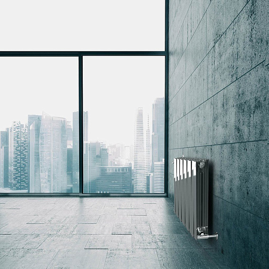 Радиатор биметалл, 500х100 мм, Royal Thermo, PianoForte/Silver Satin, 10 секций, НС-1176335