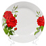 Тарелка обеденная, керамика, 20 см, круглая, Алая роза, Daniks, 19-291# - фото 2