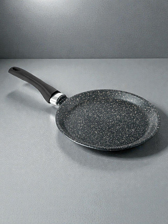 Блинница алюминий, 24 см, антипригарное покрытие, Горница, Гранит, б241аг, бакелитовая ручка