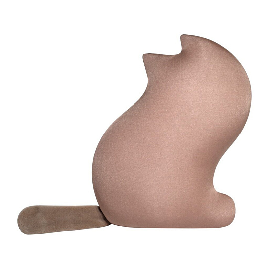 Подушка антистрессовая 20х28 см, Кот Утро, коричневая, Штучки к которым тянутся ручки, 21аси61ив-1