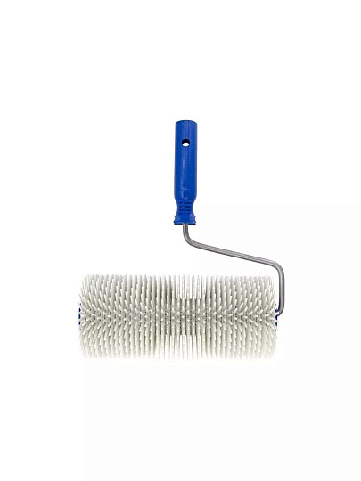 Валик игольчатый для наливных полов, РемоКолор, крупная игла, пластик, 240хдиаметр 123 мм, с бюгелем, 04-7-424